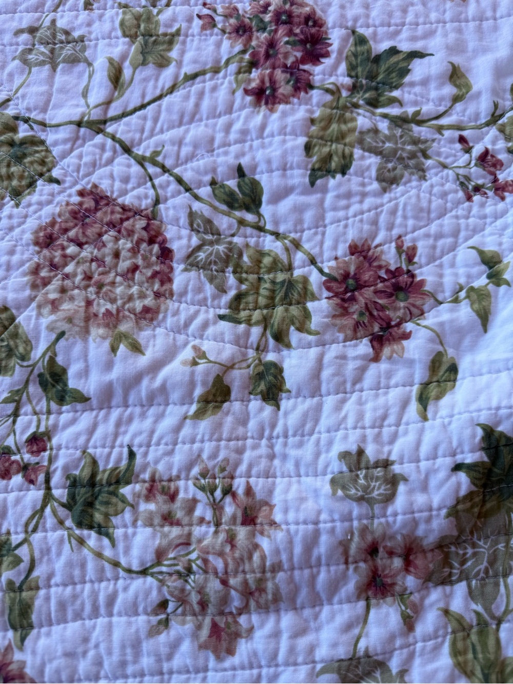 100% Cotton Reversible Floral Quilt Full Queen 90x92 Cottagecore Farmhouse - Picture 9 of 11